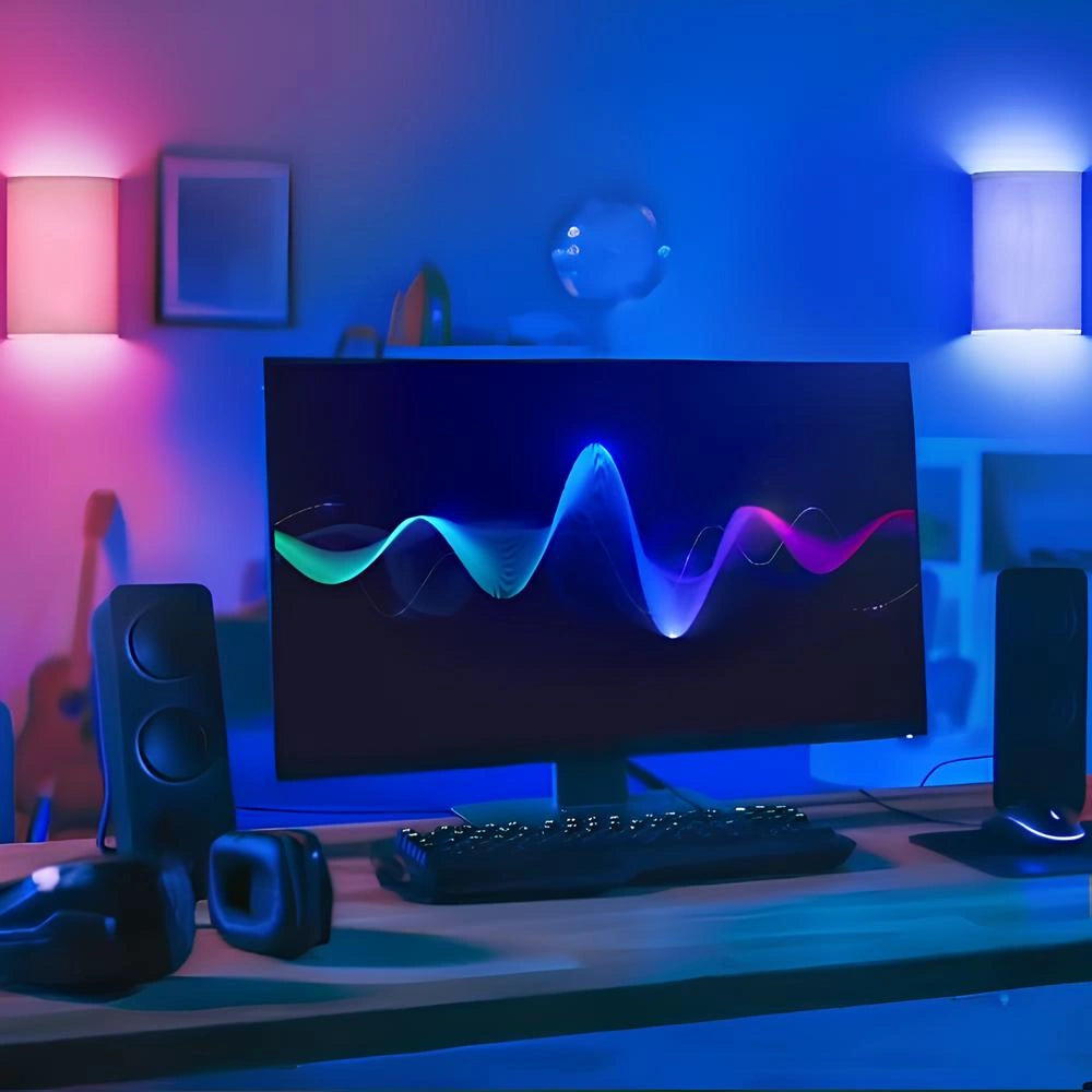 LuxeBeam Wall Lamp – Versatile Dimmable LED with Remote