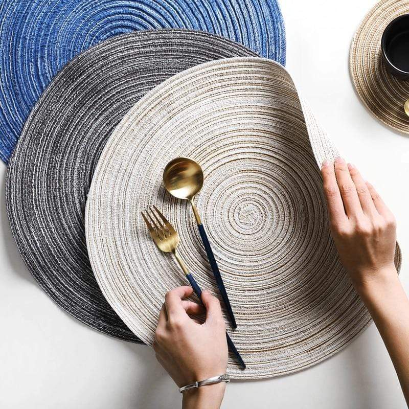 Elegant Linen Dining Mats Set – Versatile & Washable