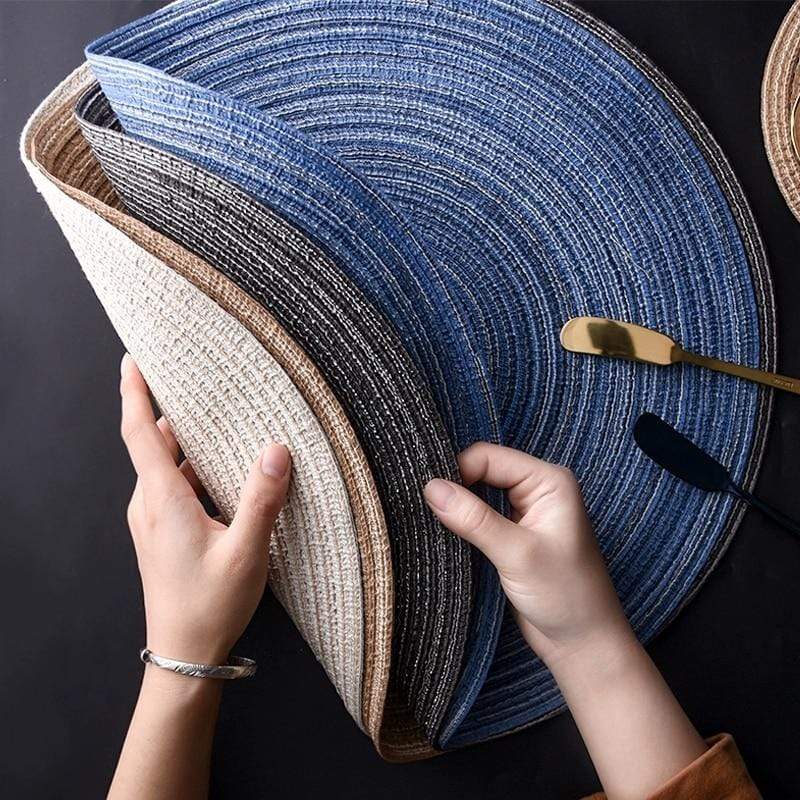 Elegant Linen Dining Mats Set – Versatile & Washable
