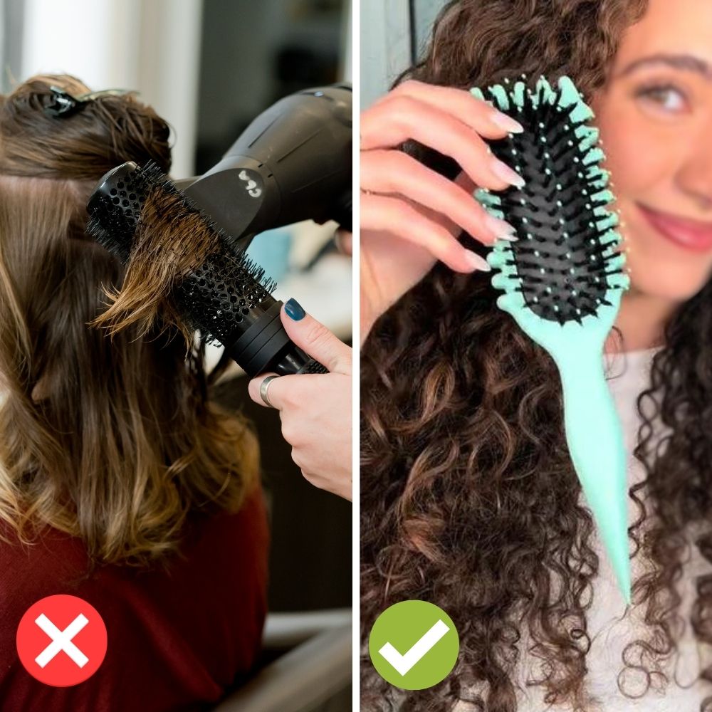 Curl Brush | Define Curls Without Frizz | Gently Detangle for Bounce
