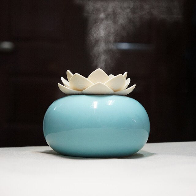 Serenity Bloom Ceramic Aroma Diffuser and Humidifier