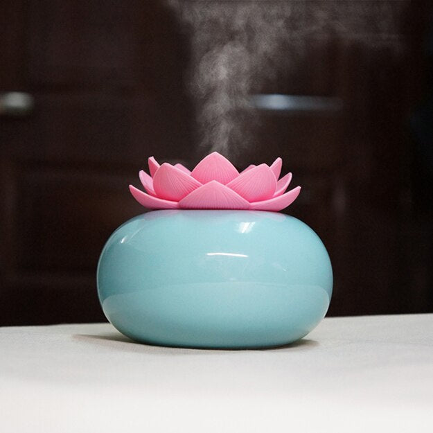 Serenity Bloom Ceramic Aroma Diffuser and Humidifier