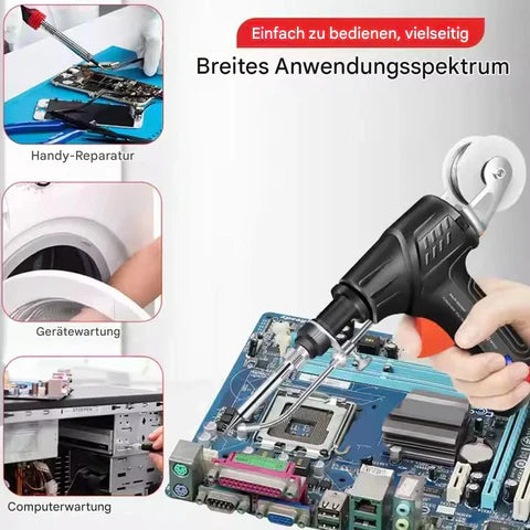 Soldering Gun with One-Hand Operation | Accurate Dispensing | For Metal & Electronics