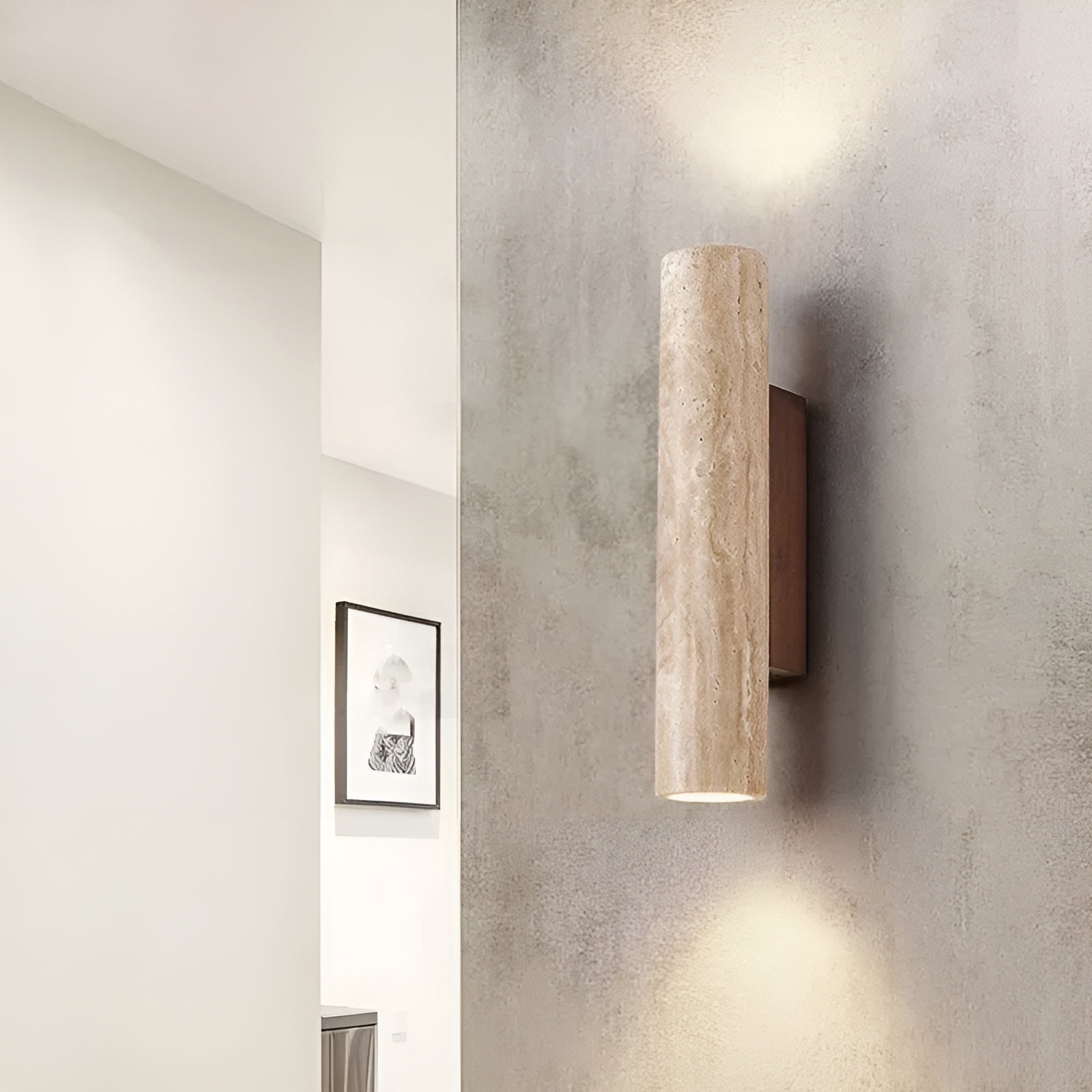 RadiantStone LED Marble Wall Light for Modern Ambiance