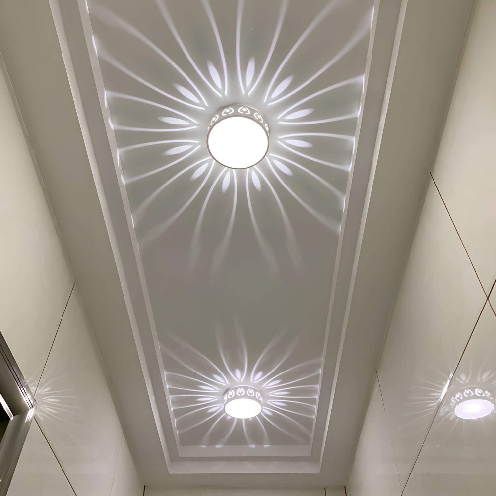 AuraGlow Contemporary LED Ceiling Fixture with Gentle Warm Light