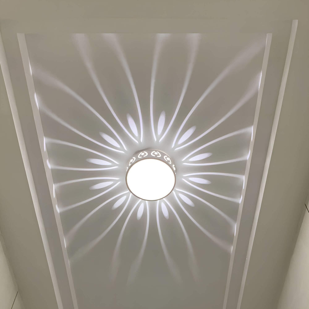 AuraGlow Contemporary LED Ceiling Fixture with Gentle Warm Light