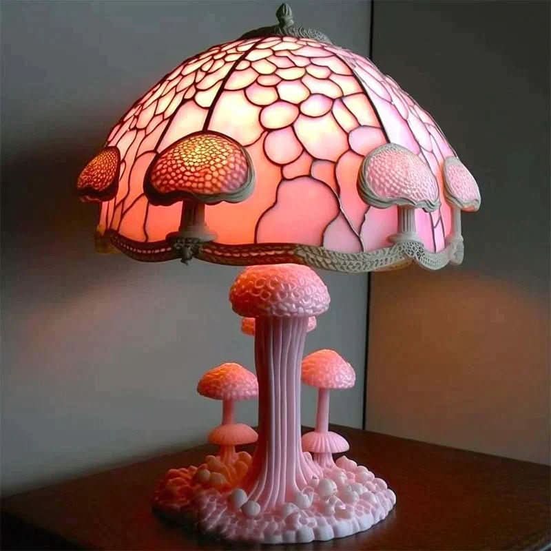 LunaGlow - Elegant Wireless Mosaic Lamp for Cozy Spaces