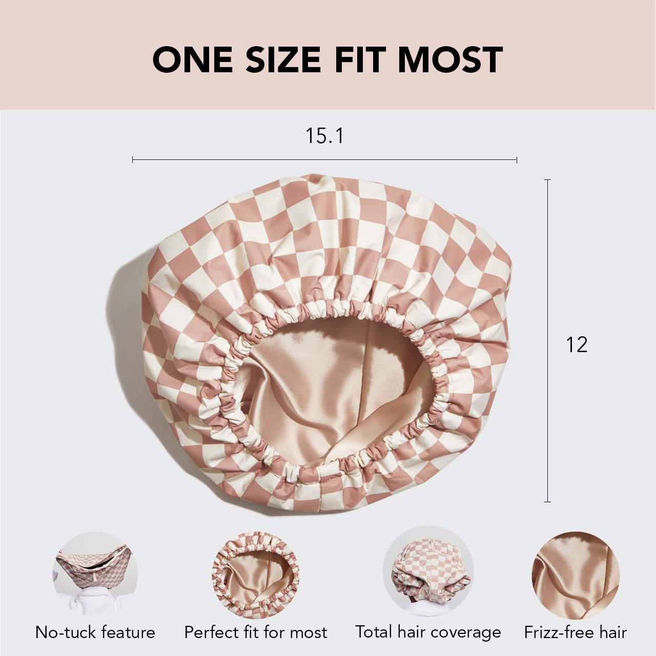 Hair Protection and Care Shower Cap - Custom Fit Design