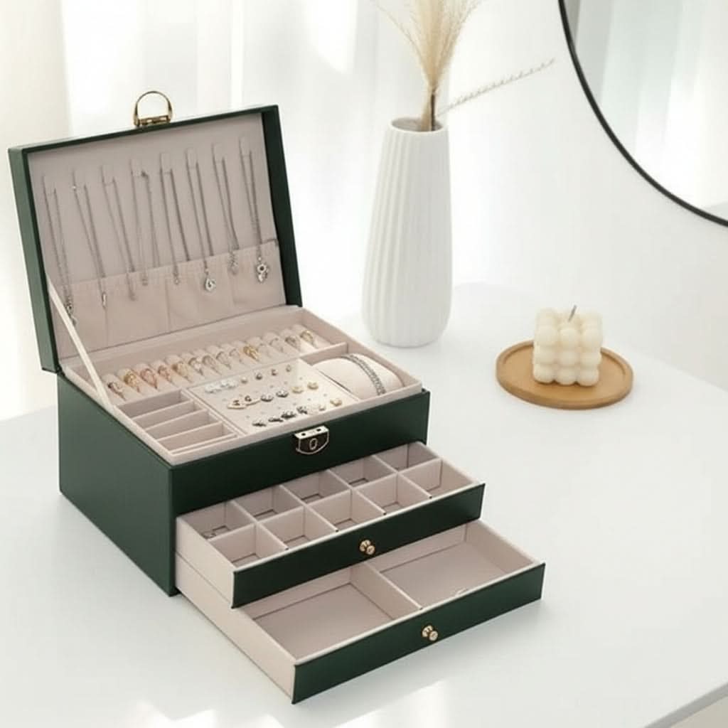 Chic Jewelry Storage Organizer for Travel and Everyday Use