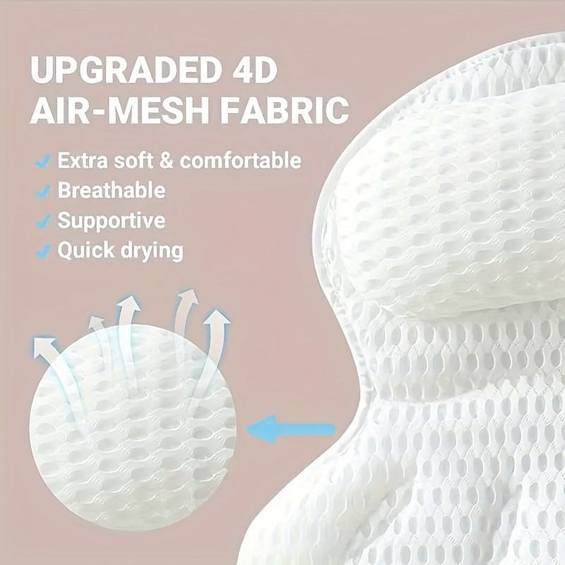 SerenityCloud 4D Bath Support Pillow for Ultimate Comfort