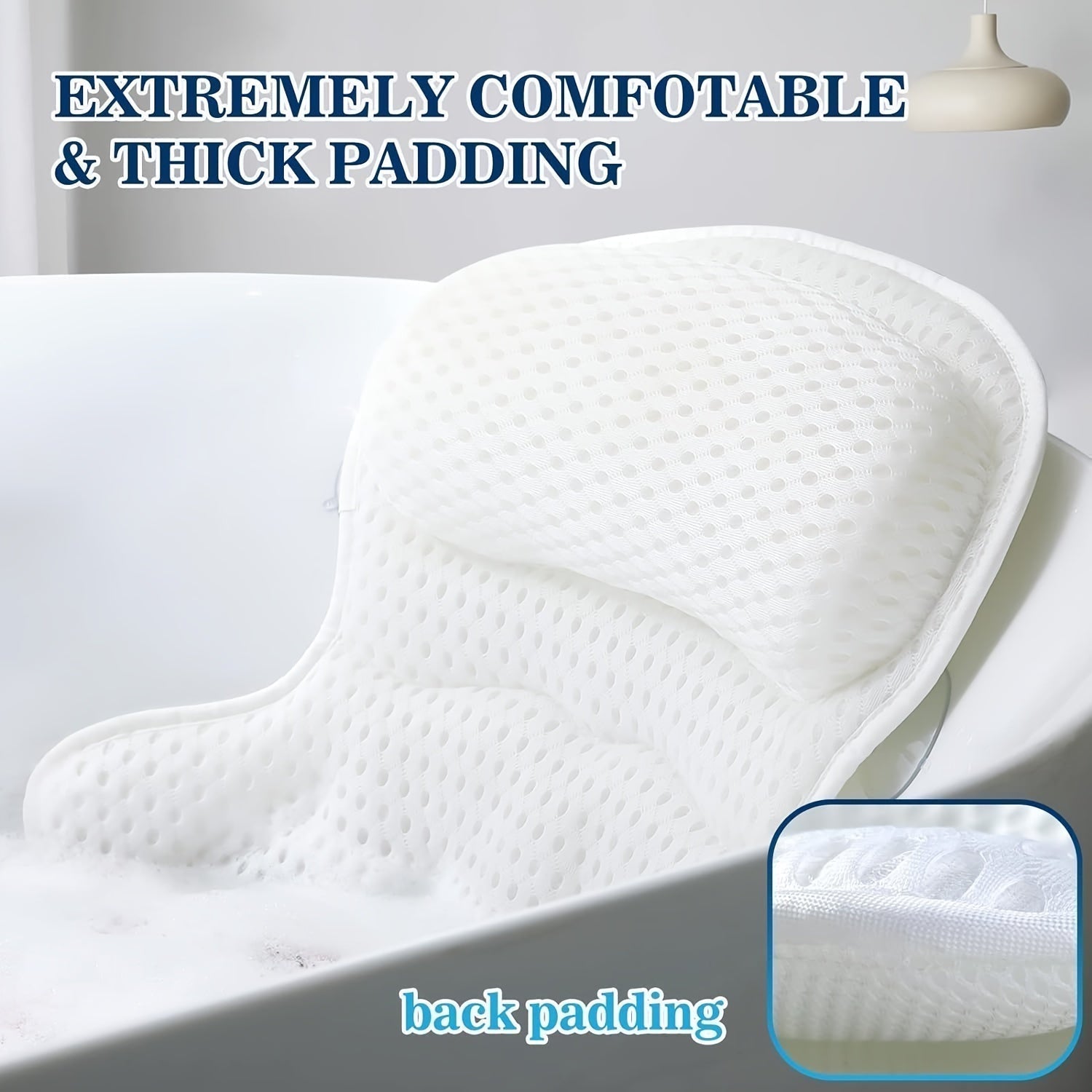 SerenityCloud 4D Bath Support Pillow for Ultimate Comfort