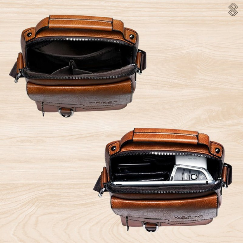 Chic Everyday Crossbody Bag in Premium Synthetic Leather