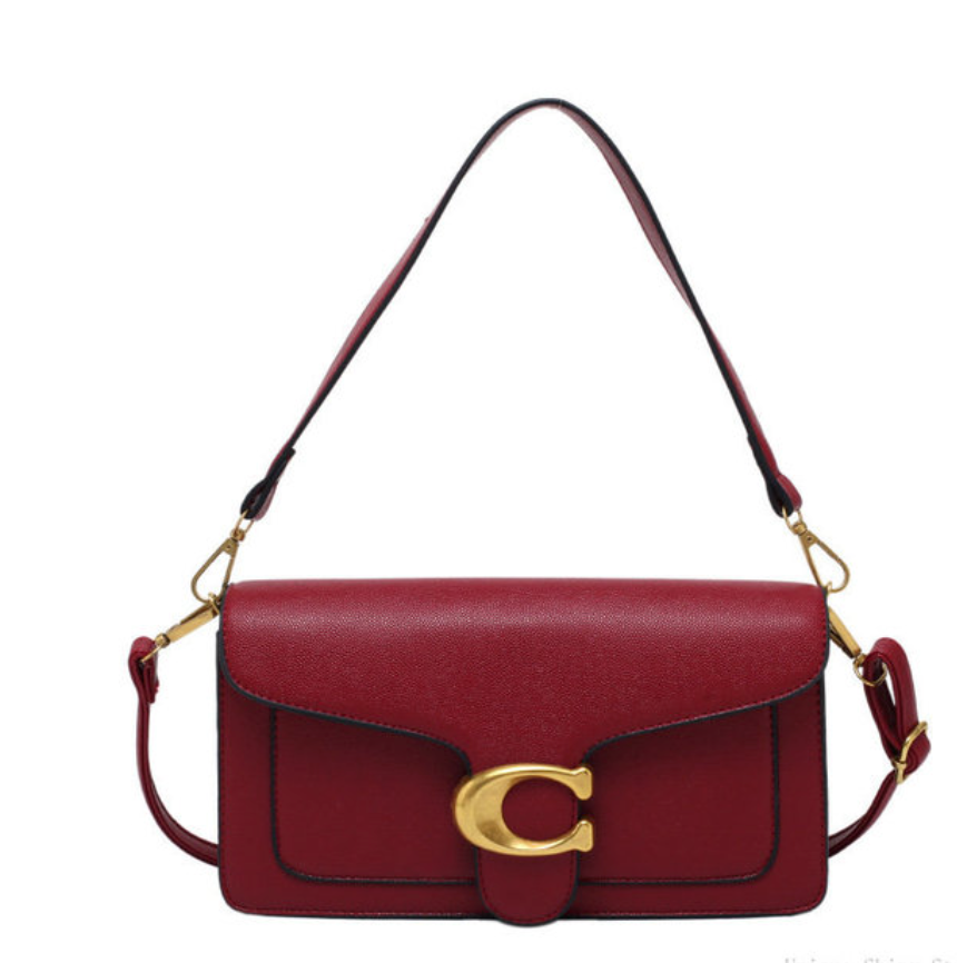Chic Eco-Friendly Handbag with Elegant Gold and Brown Accents