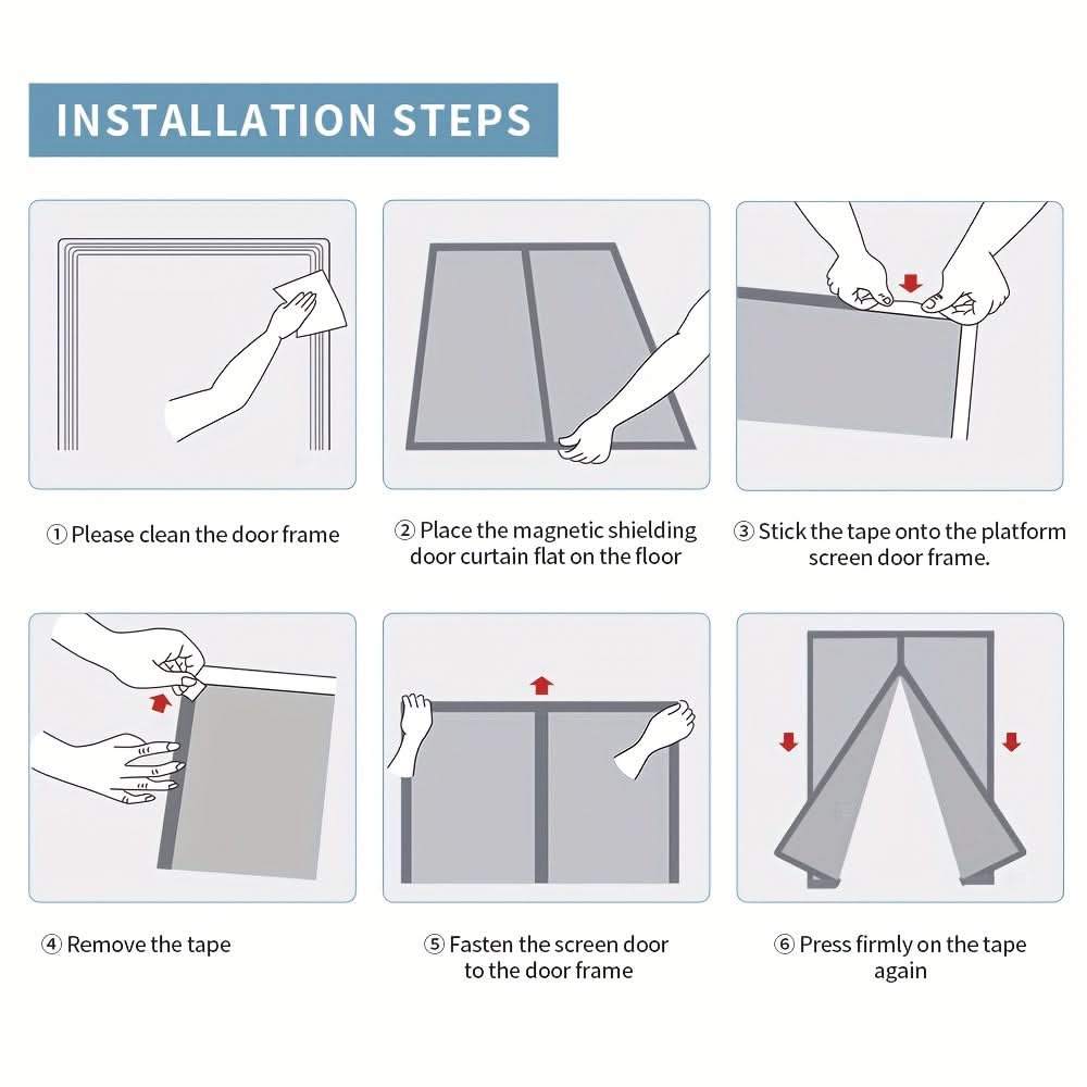 Magnetic Insect Screen Curtain for Convenient Mosquito Defense