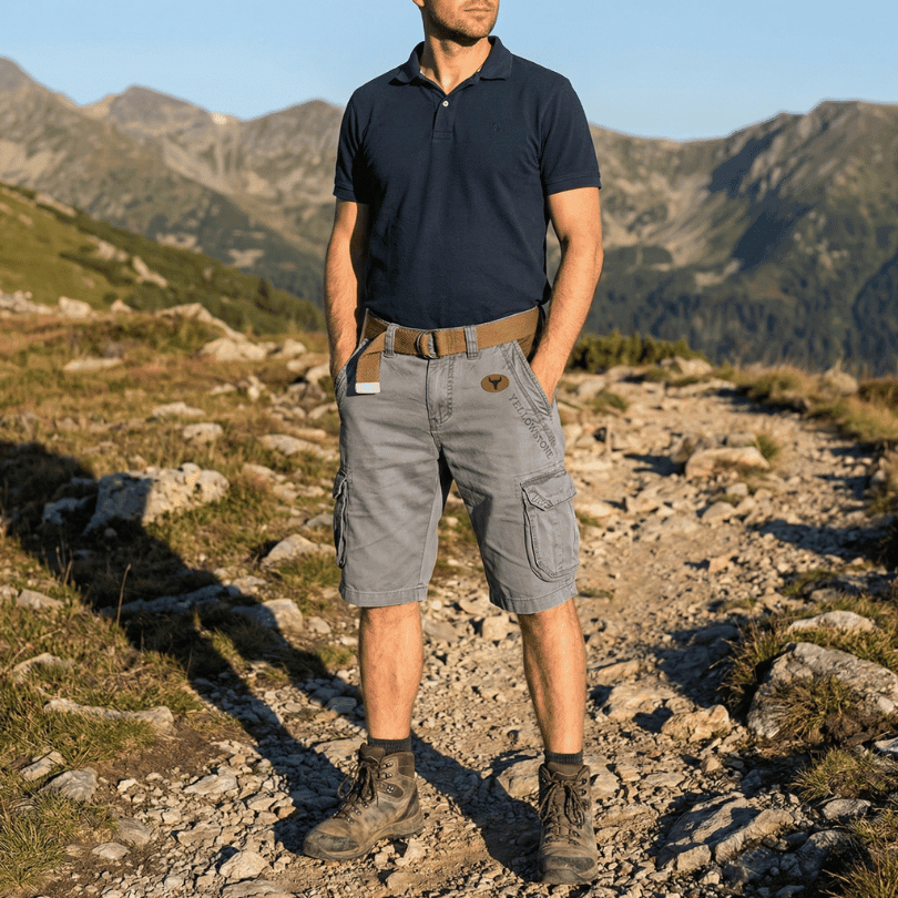 Lightweight Men’s Cargo Shorts with Multiple Pockets for Casual Use