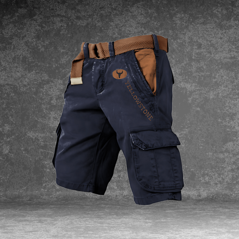 Lightweight Men’s Cargo Shorts with Multiple Pockets for Casual Use