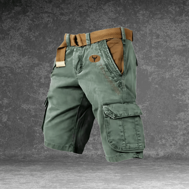 Lightweight Men’s Cargo Shorts with Multiple Pockets for Casual Use