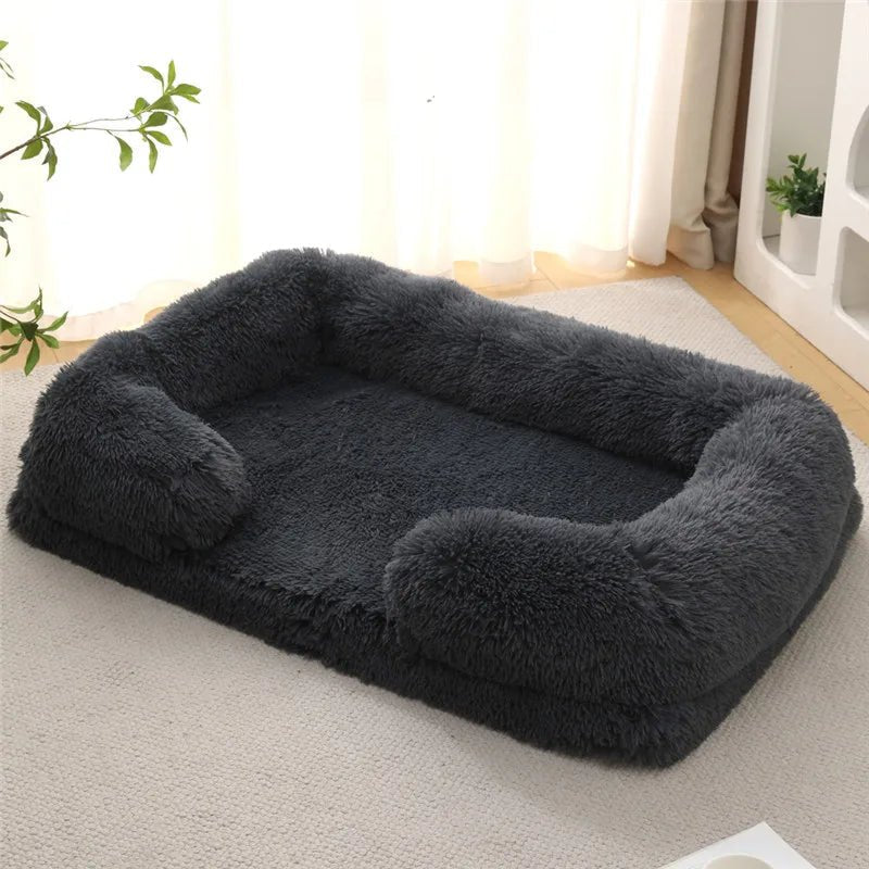 Luxurious Foam Pet Rest with Supportive Side Cushions