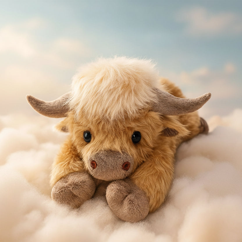 Adorable Highland Calf Plush Toy for Heartfelt Cuddles