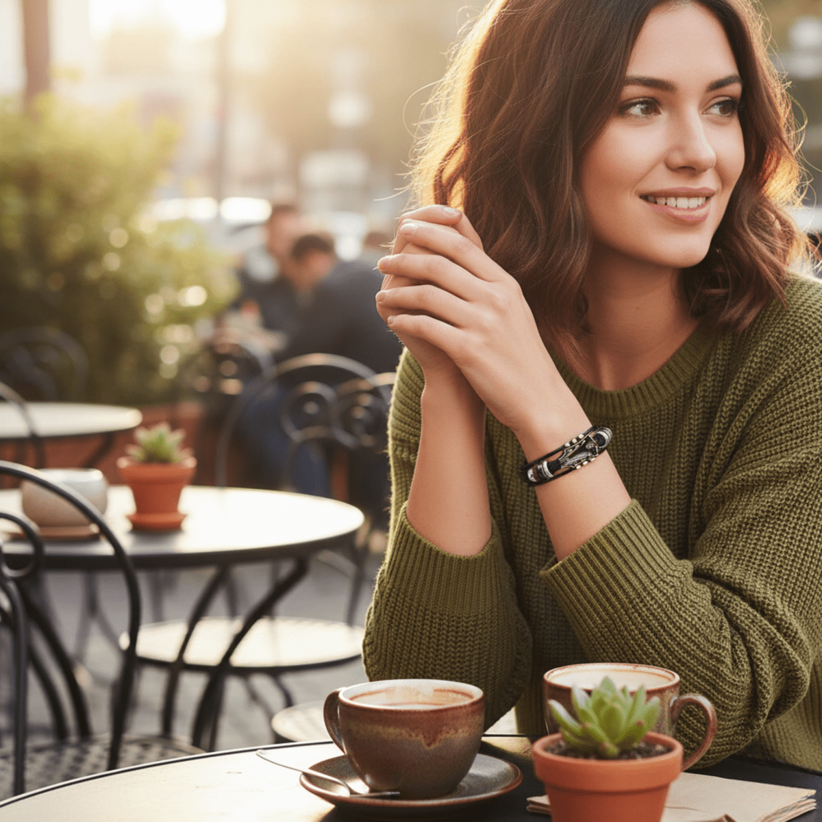 MelodyWrap - Elegant Leather Bracelet for Music Lovers