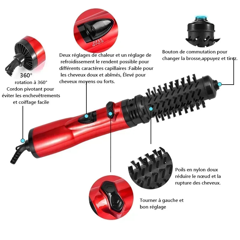 Ultimate 3-in-1 Hair Styling Tool: Dryer, Straightener & Curler