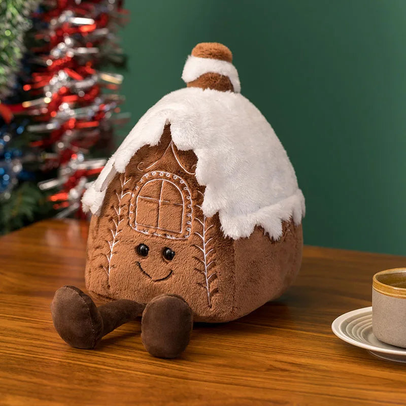 Festive Gingerbread Cuddle Companion – Soft Holiday Pillow
