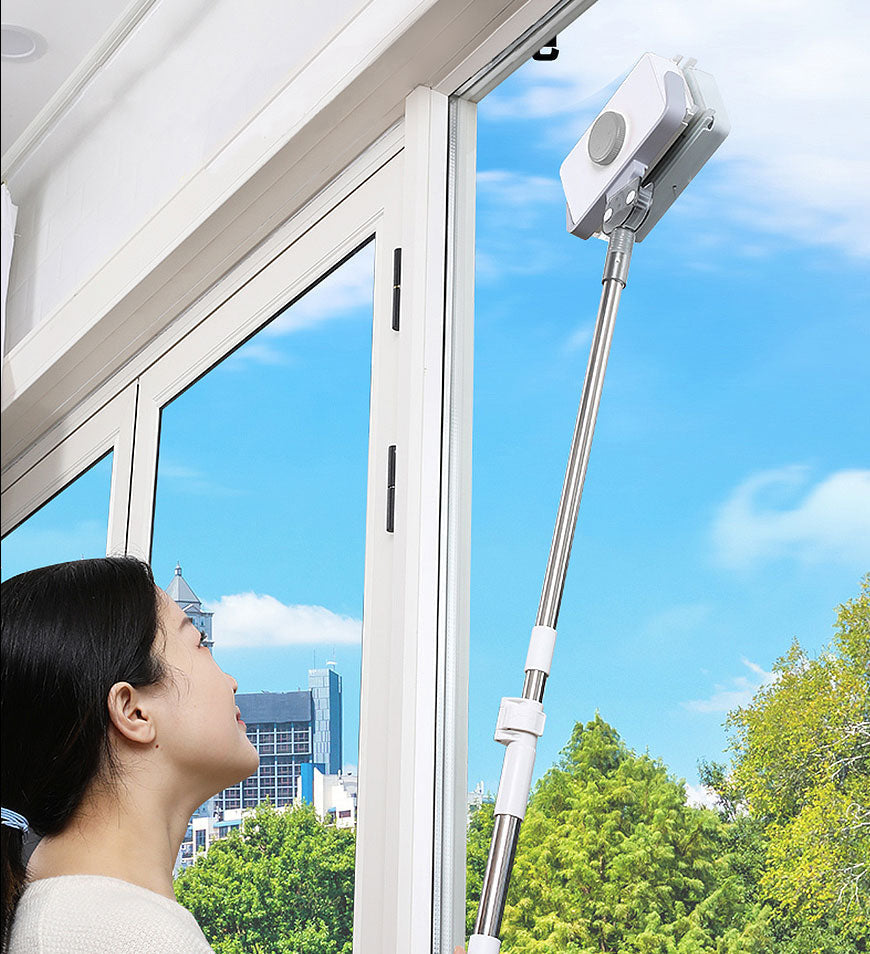 MagnetiClean Dual-Sided Window Cleaner with Extendable Handle