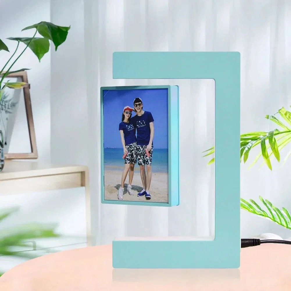 Magnetic Floating Picture Frame with LED Night Light