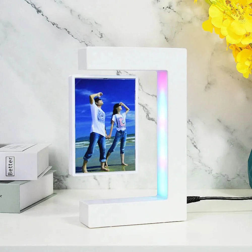 Magnetic Floating Picture Frame with LED Night Light