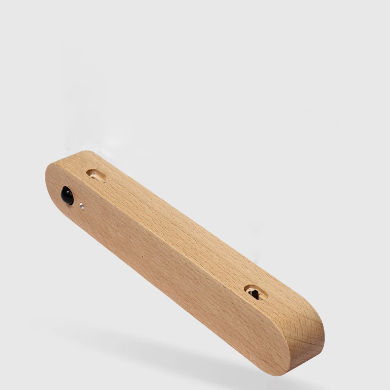 Illuminated Wooden Key Organizer with Motion Sensor Light