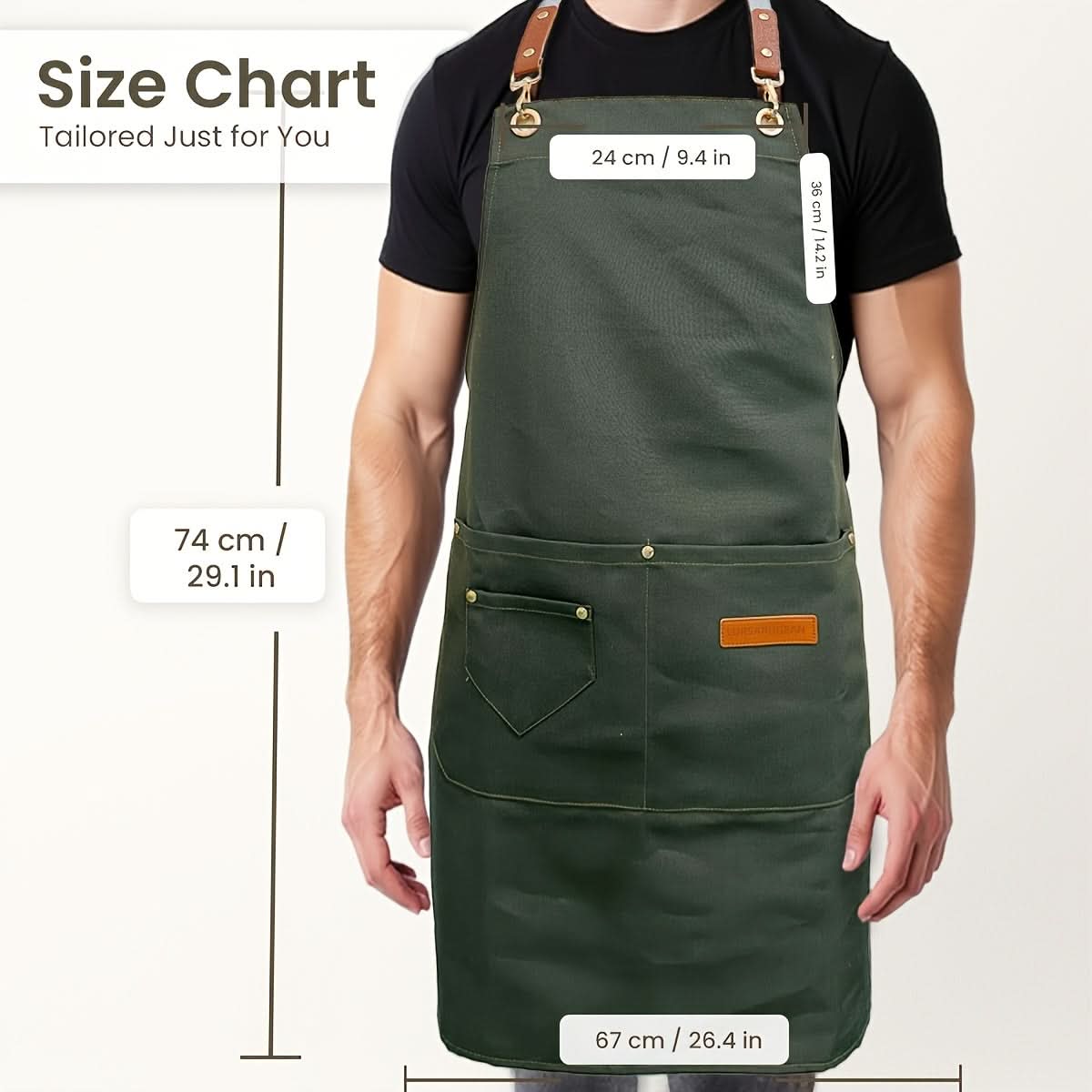 Utility Apron for Everyday Work - Durable and Organized Design