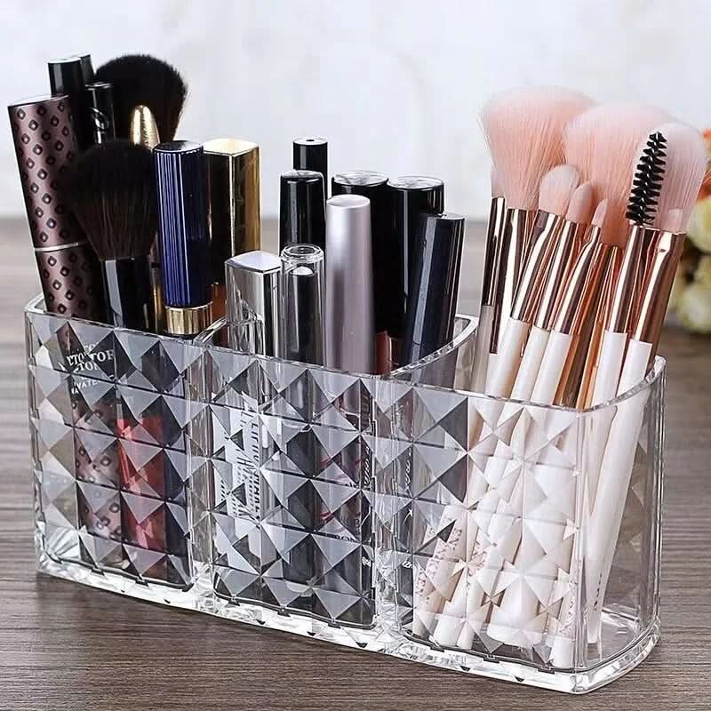 Diamond Patterned Bathroom Storage Cabinet for Cosmetics and Essentials
