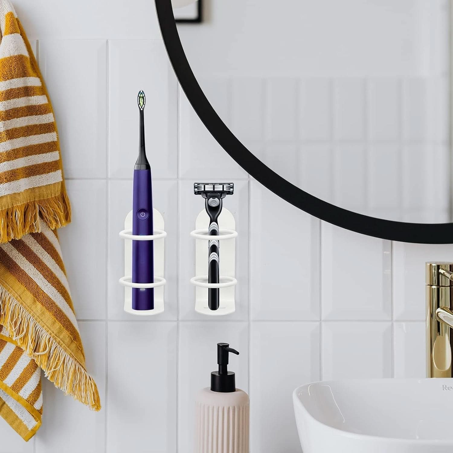 Compact Steel Organizer for Efficient Bathroom Storage Solutions