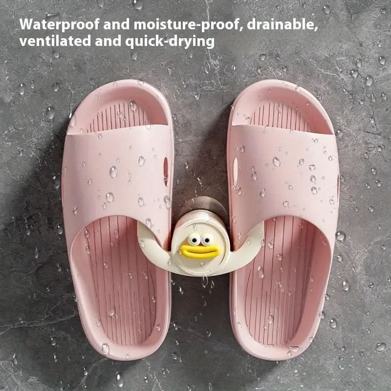 Wall-Mounted Rack for Quick-Drying Slipper Organization