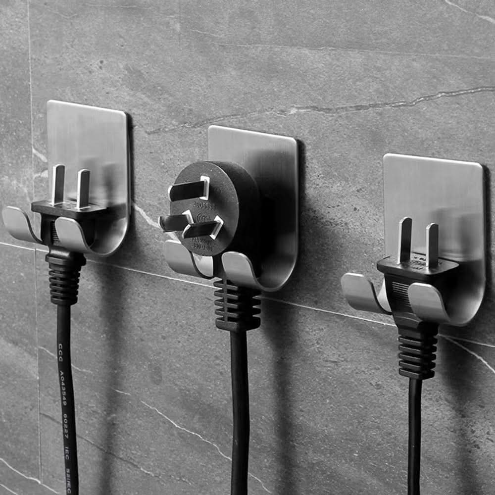 Punch-Free Razor Holder in Space Aluminum for Neat Bathroom Storage