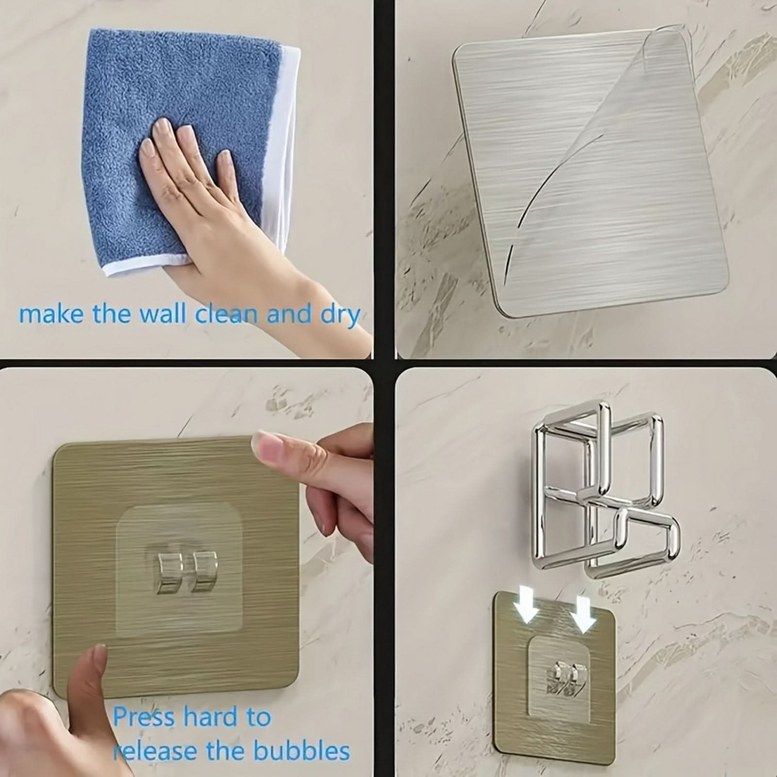 Stainless Steel Wall Hook for Towel and Basin Storage – No Punch Needed