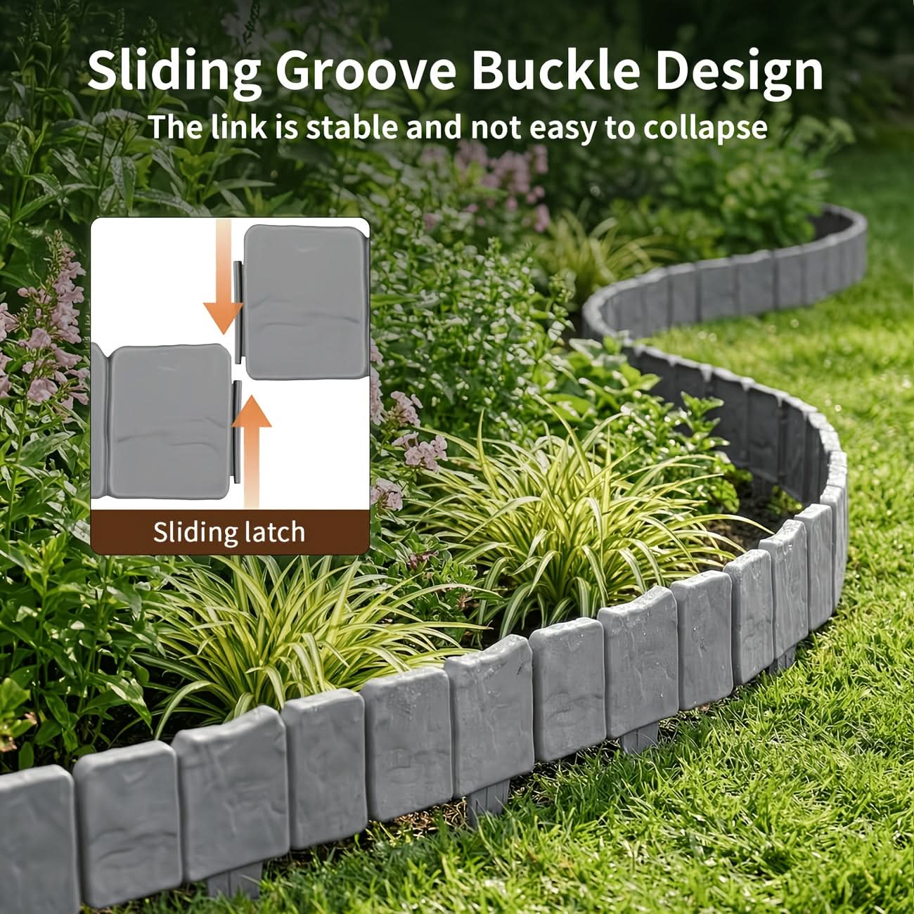 Decorative Garden Edging Stones for Neat Lawn Borders