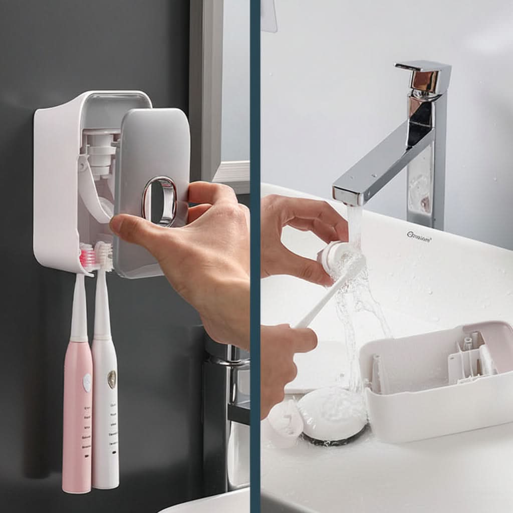 Toothpaste Dispenser – Manual Organizer for a Tidy Bathroom