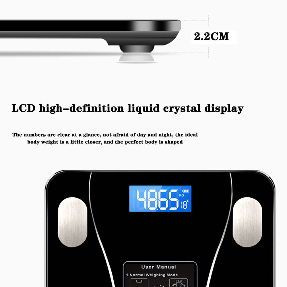 HealthMate Digital Weight Monitor – Compact LCD Scale