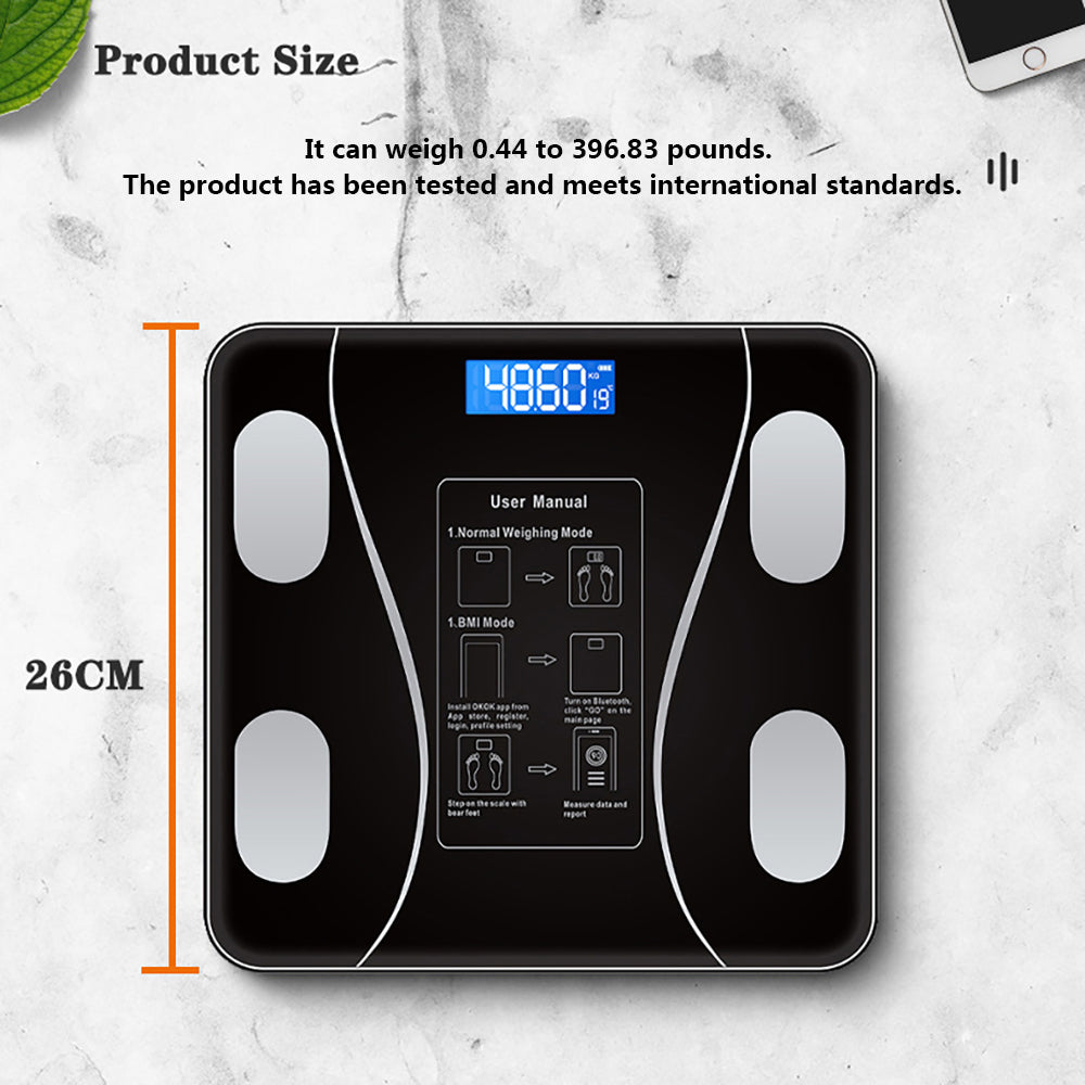 HealthMate Digital Weight Monitor – Compact LCD Scale