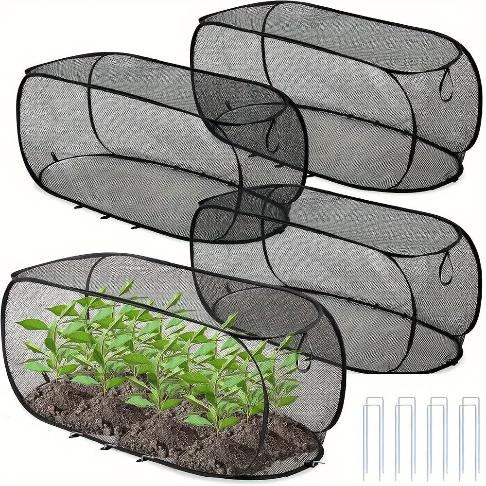 Natural Outdoor Plant Shield – Protective Mesh Greenhouse Cover