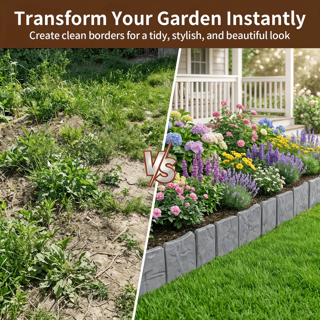 Decorative Lawn Edging Stone Border for Garden Landscaping