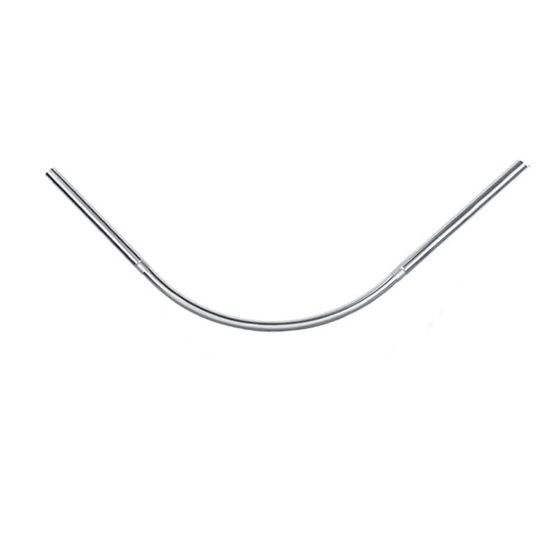 Extendable L-Shaped Shower Curtain Rod with Punch-Free Stainless Steel Installation for Contemporary Bathrooms
