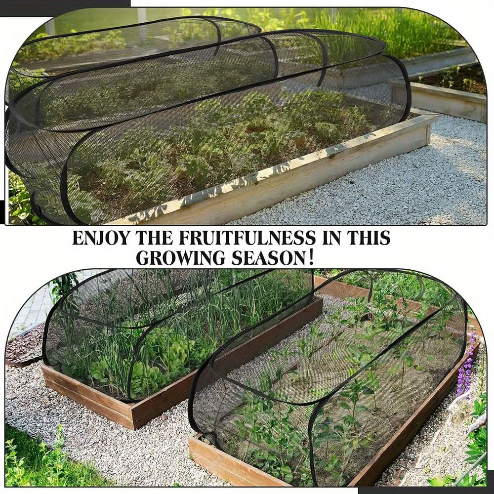 Natural Outdoor Plant Shield – Protective Mesh Greenhouse Cover