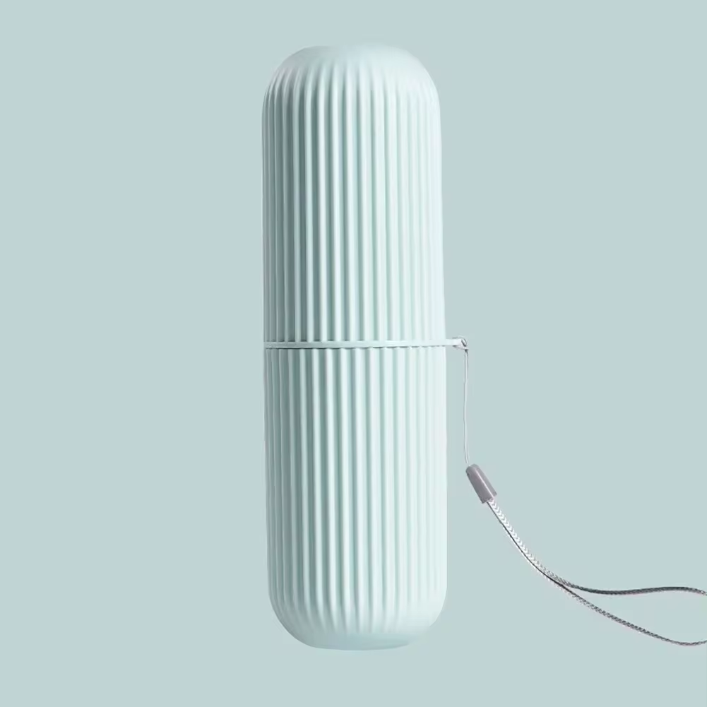Portable Toothbrush and Toothpaste Holder for Travel – Compact Hygiene Case
