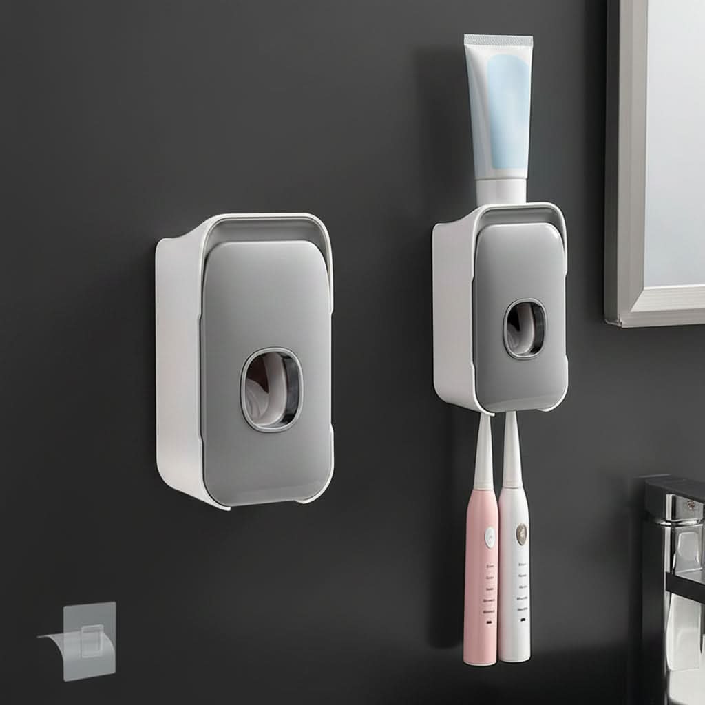Manual Toothpaste Dispenser for a Tidy Bathroom Setup