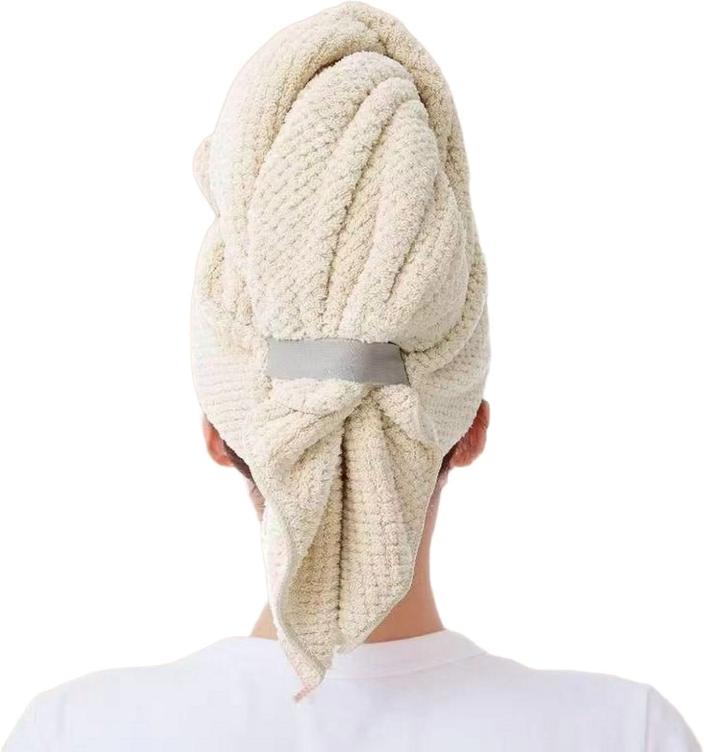 Coral Velvet Hair Drying Towel Wrap – Reduces Frizz and Quick Drying