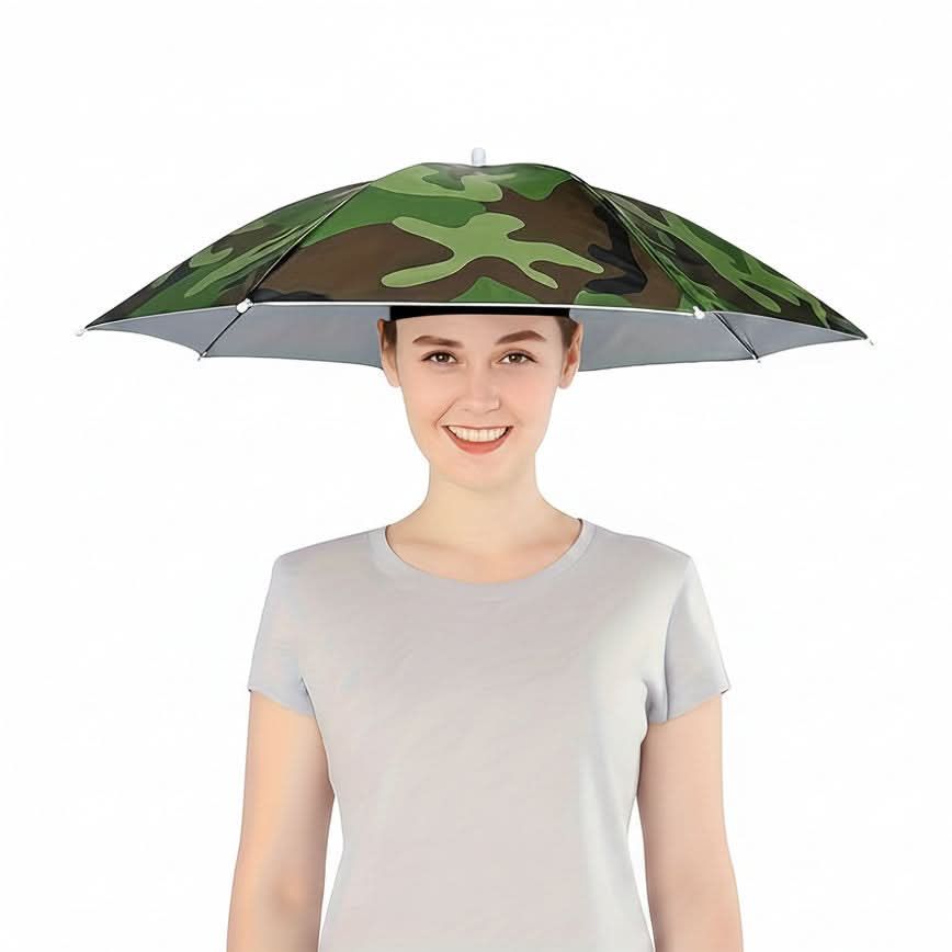 Hands-Free Umbrella Hat for Sun Protection – Lightweight Outdoor Gear