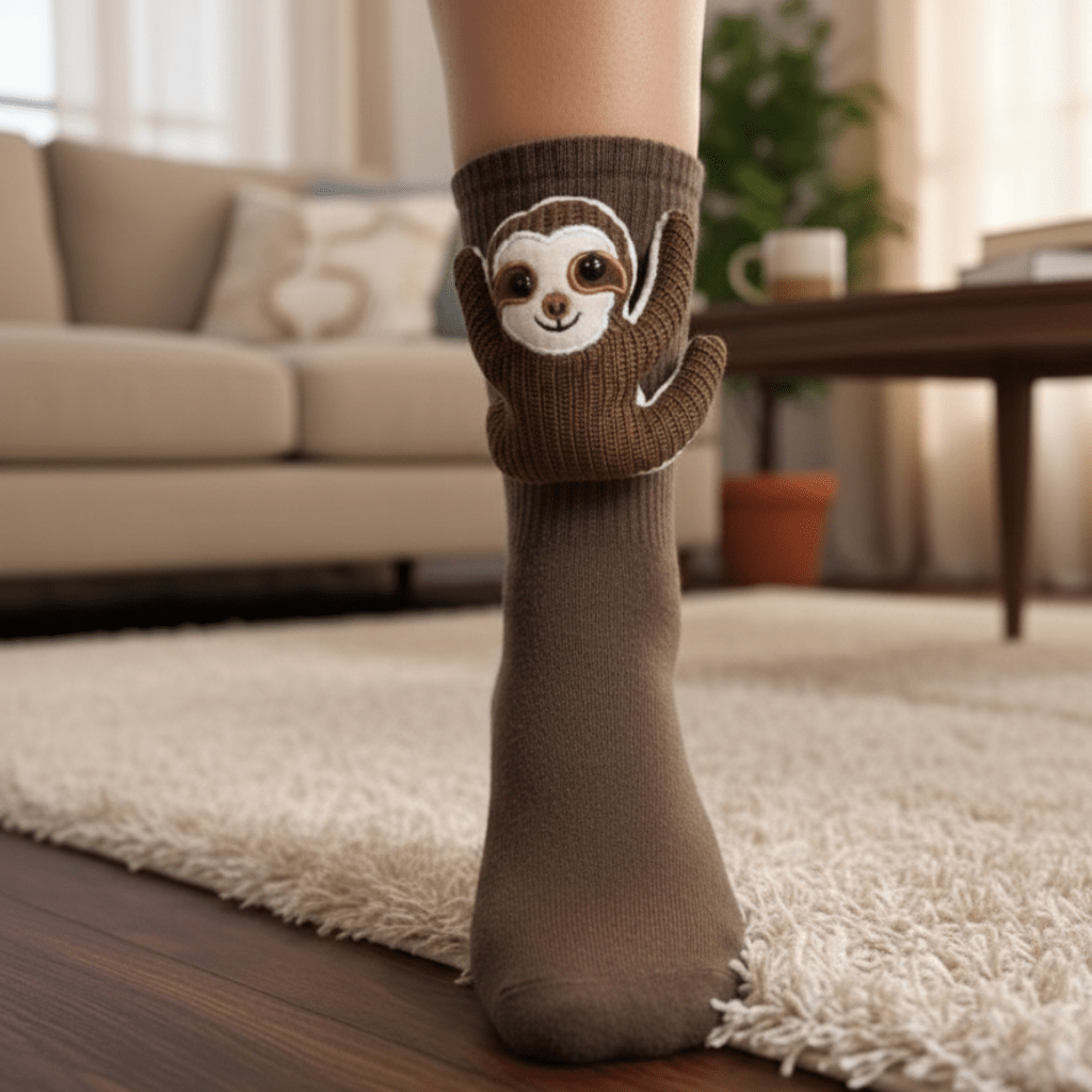 Snuggly Home Slippers with Charming 3D Animal Accents
