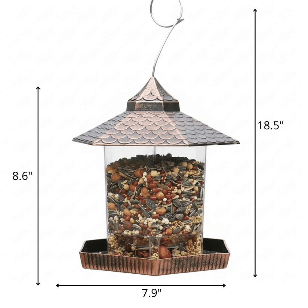 Chic Weatherproof Bird Feeder for Outdoor Elegance